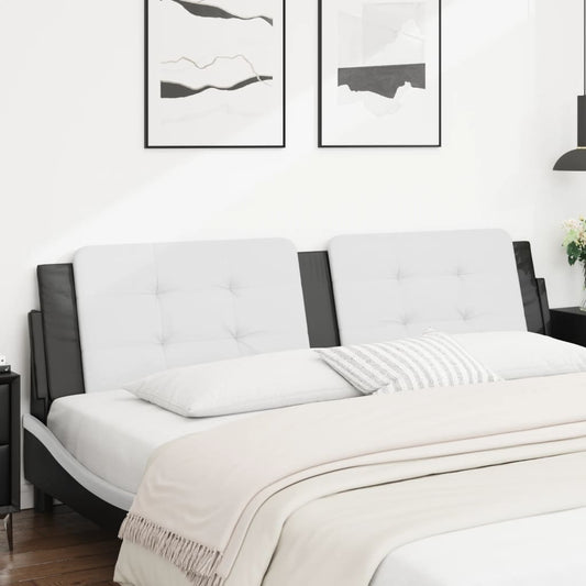 Cuscino Testiera Zadar Nero e Bianco 200 cm in Similpelle | homemem39