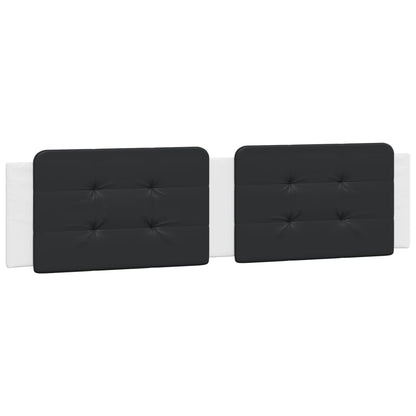 Cuscino Testiera Zadar Nero e Bianco 200 cm in Similpelle