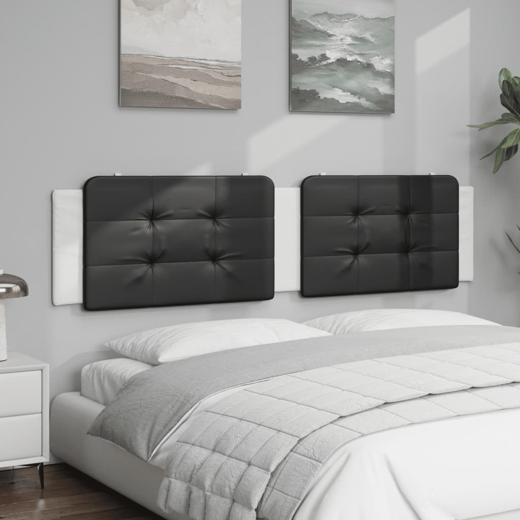 Cuscino Testiera Zadar Nero e Bianco 200 cm in Similpelle | homemem39
