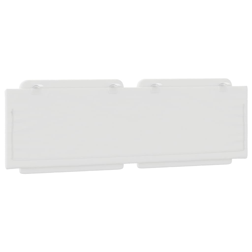 Cuscino Testiera Zadar Bianco 152 cm in Similpelle