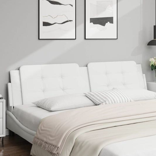 Cuscino Testiera Zadar Bianco 193 cm in Similpelle - homemem39