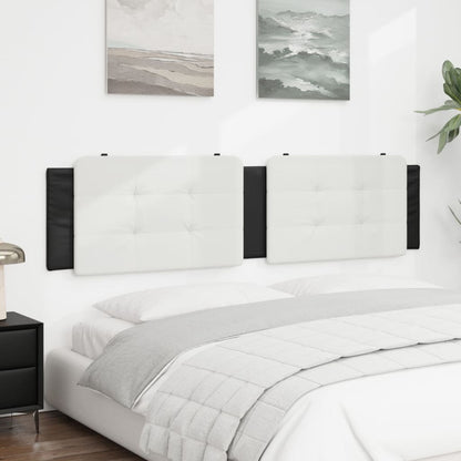 Cuscino Testiera Zadar Bianco e Nero 193 cm in Similpelle