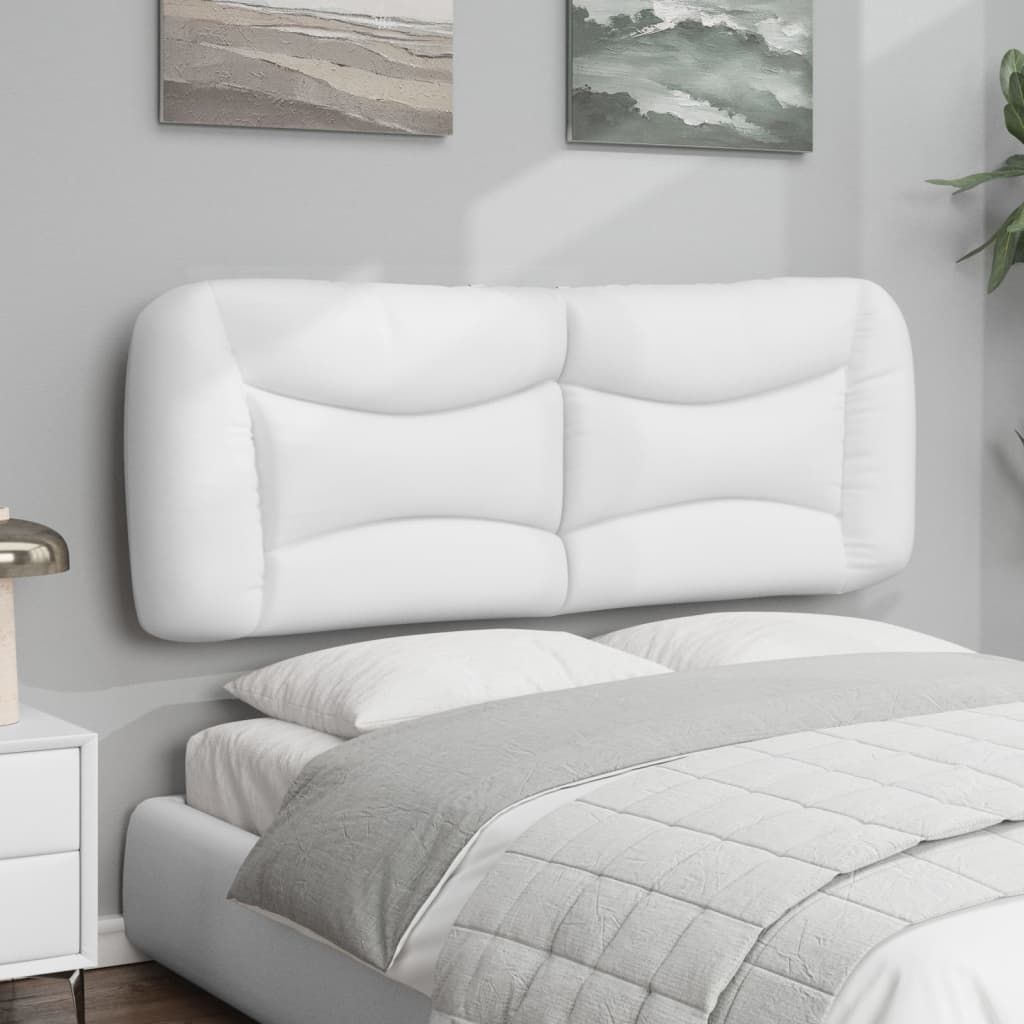 Cuscino Testiera Hvar Bianco 137 cm in Similpelle | homemem39