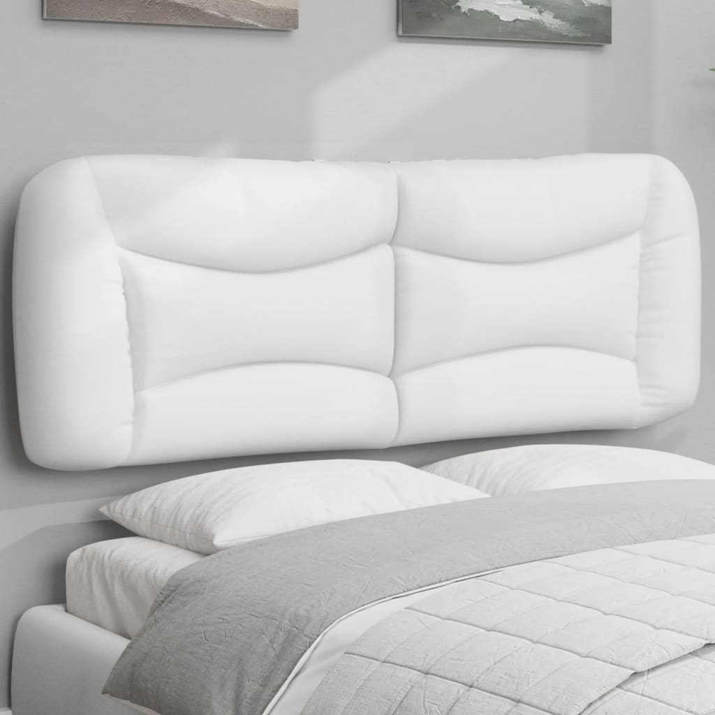 Cuscino Testiera Hvar Bianco 137 cm in Similpelle | homemem39