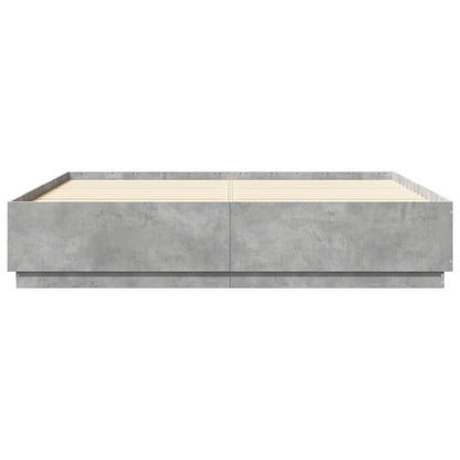 Giroletto Luci LED Grigio Cemento 200x200 cm Legno Multistrato - homemem39