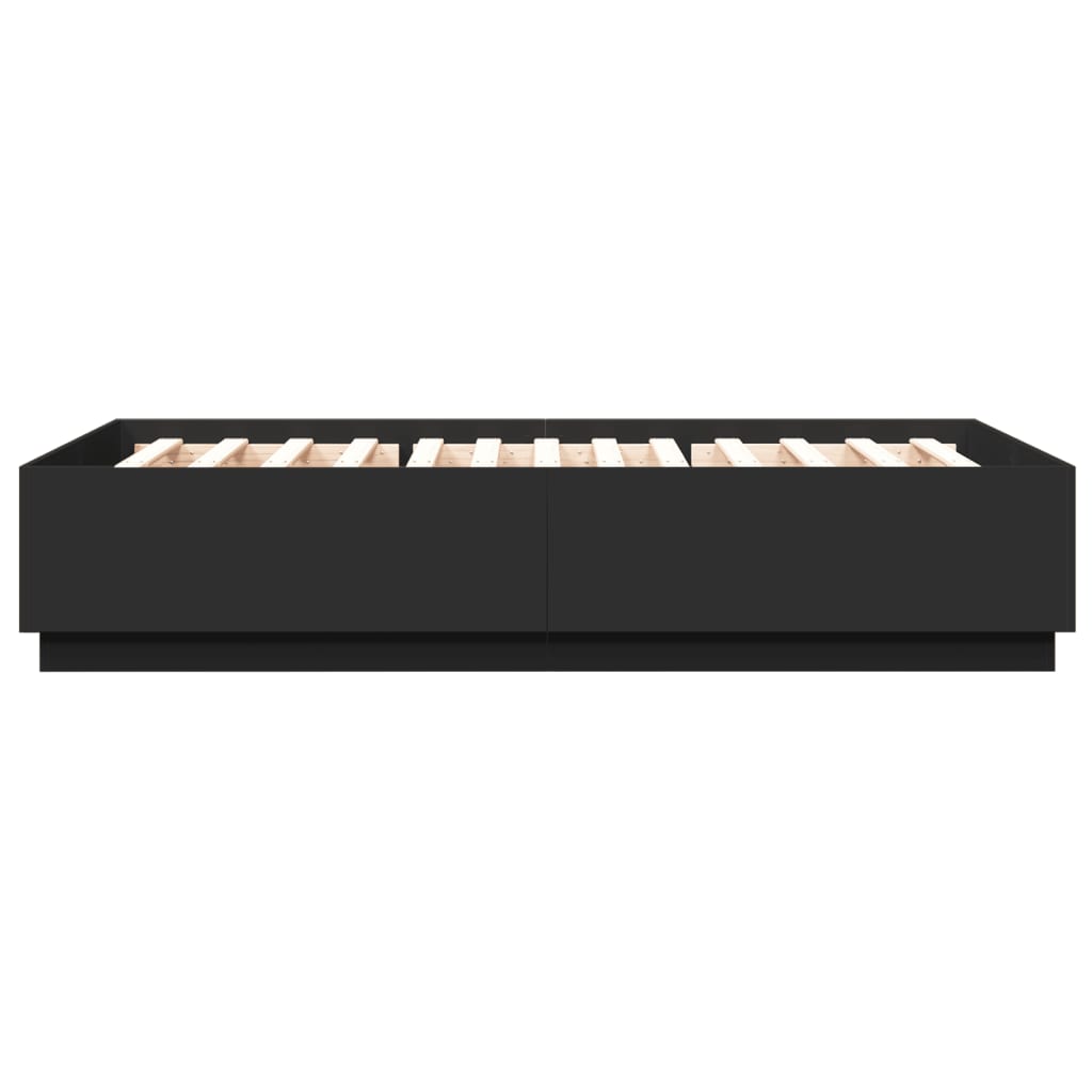 Giroletto con LED senza Materasso Nero 150x200 cm | homemem39