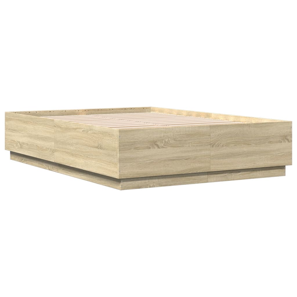 Giroletto Luci LED Rovere Sonoma 150x200 cm Legno Multistrato | homemem39