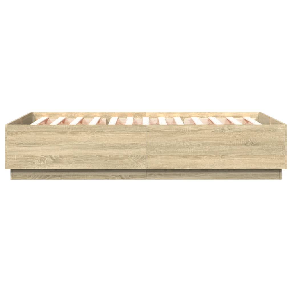 Giroletto Luci LED Rovere Sonoma 150x200 cm Legno Multistrato | homemem39