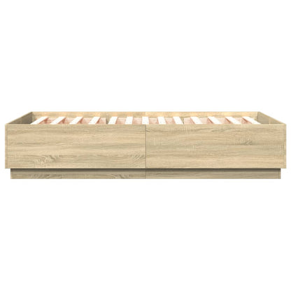 Giroletto Luci LED Rovere Sonoma 140x200 cm Legno Multistrato | homemem39