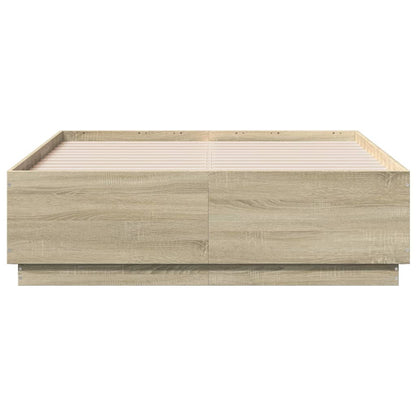 Giroletto Luci LED Rovere Sonoma 135x190 cm Legno Multistrato | homemem39