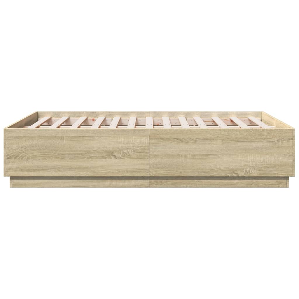 Giroletto Luci LED Rovere Sonoma 120x190 cm Legno Multistrato | homemem39