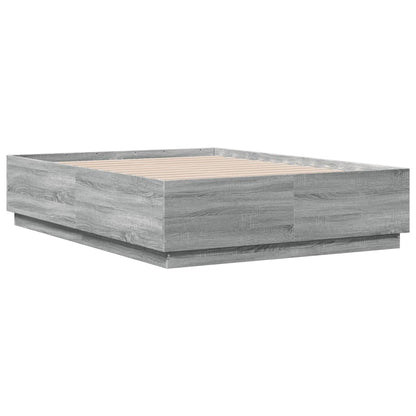 Giroletto Luci LED Grigio Sonoma 120x190 cm Legno Multistrato | homemem39