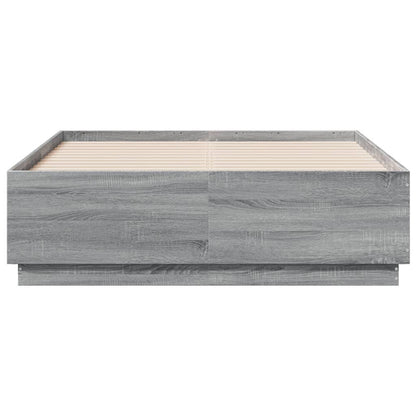 Giroletto Luci LED Grigio Sonoma 120x190 cm Legno Multistrato | homemem39