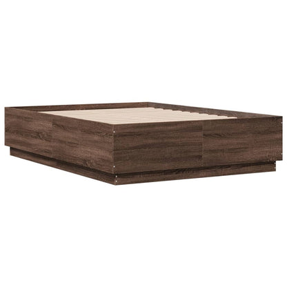Giroletto Luci LED Rovere Marrone 120x190 cm Legno Multistrato | homemem39