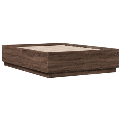Giroletto Luci LED Rovere Marrone 120x190 cm Legno Multistrato | homemem39