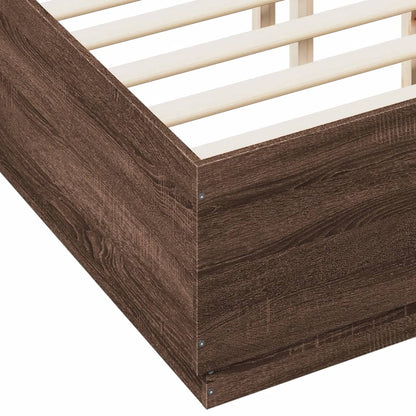 Giroletto Luci LED Rovere Marrone 120x190 cm Legno Multistrato | homemem39
