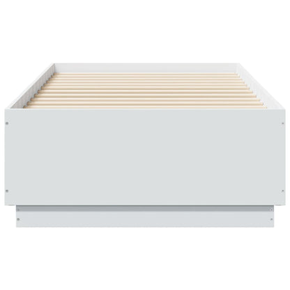 Giroletto con Luci LED Bianco 75x190 cm in Legno Multistrato | homemem39