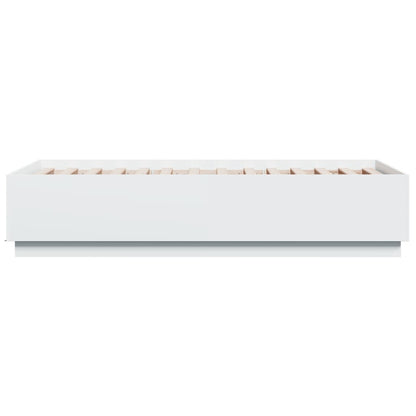 Giroletto con Luci LED Bianco 75x190 cm in Legno Multistrato | homemem39