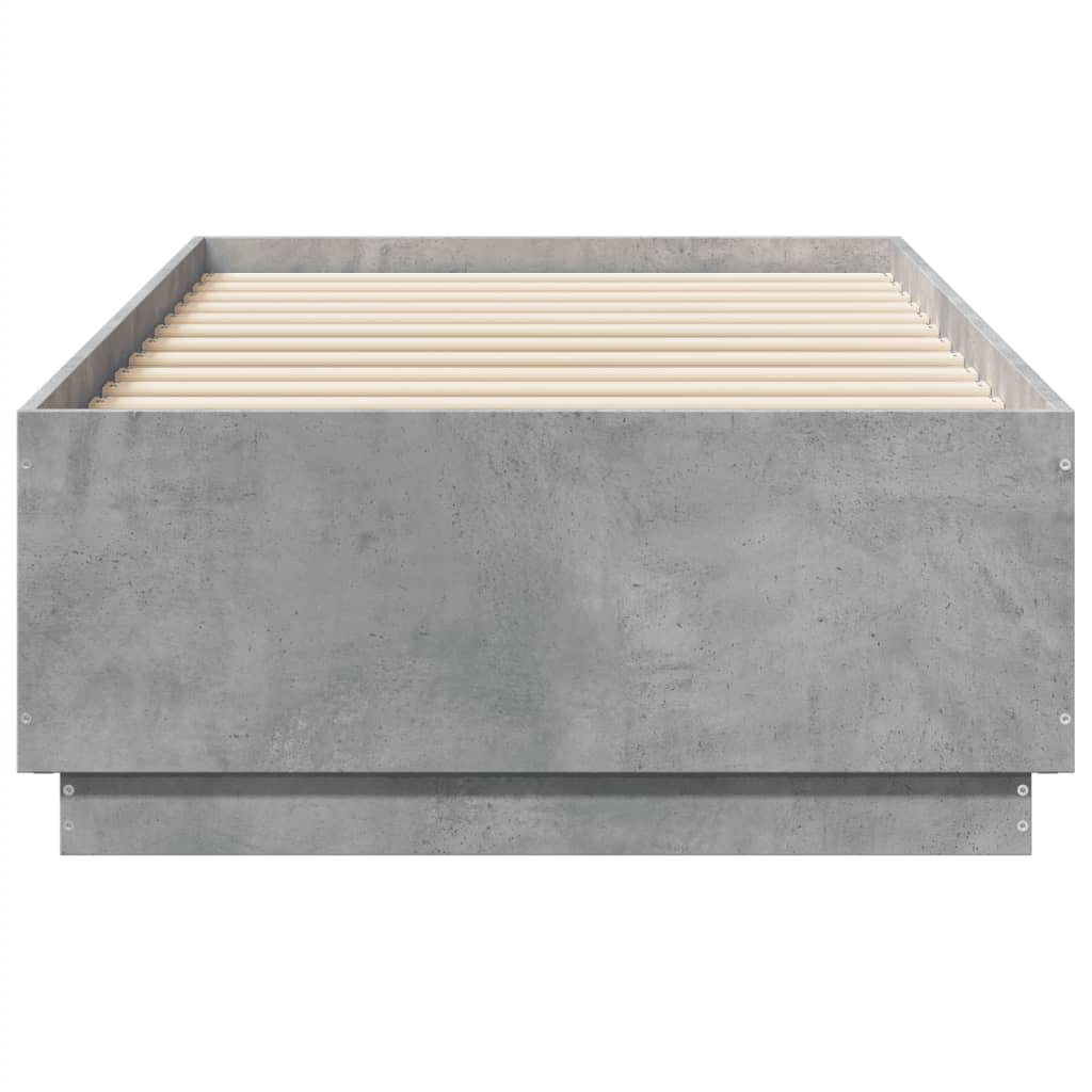 Giroletto Luci LED Grigio Cemento 75x190cm in Legno Multistrato | homemem39