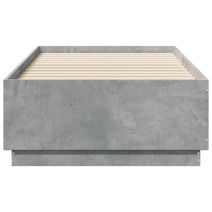 Giroletto Luci LED Grigio Cemento 75x190cm in Legno Multistrato | homemem39