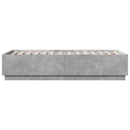 Giroletto Luci LED Grigio Cemento 75x190cm in Legno Multistrato | homemem39