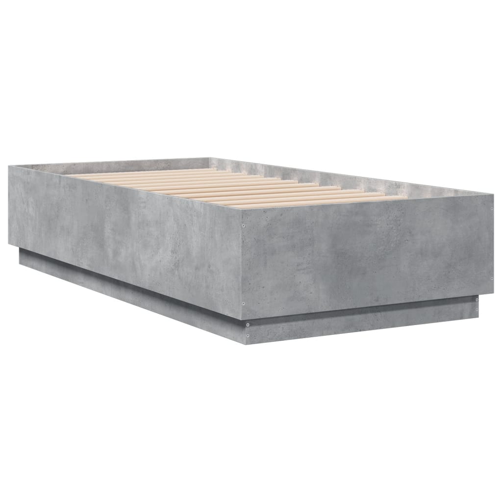 Giroletto Luci LED Grigio Cemento 75x190cm in Legno Multistrato | homemem39