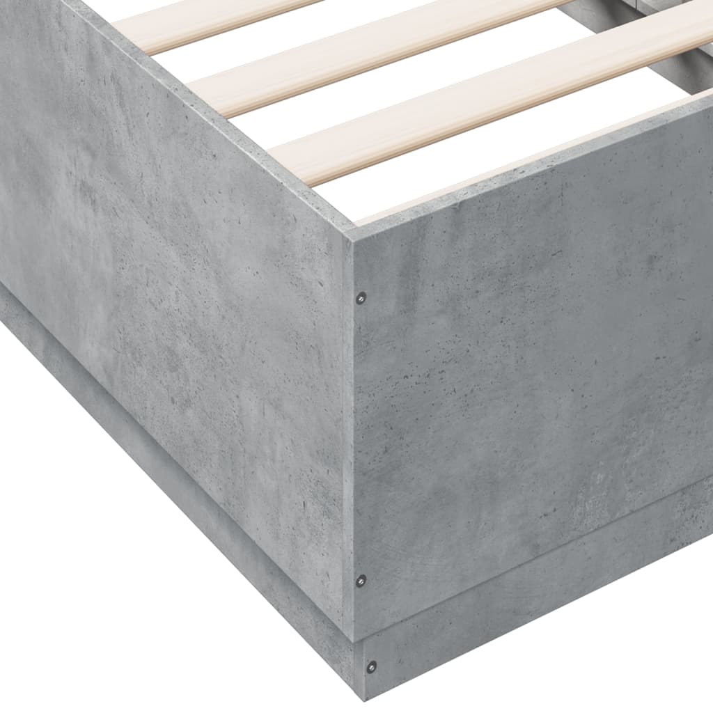 Giroletto Luci LED Grigio Cemento 75x190cm in Legno Multistrato | homemem39