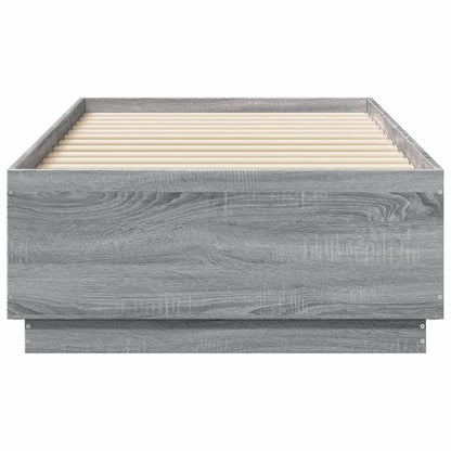 Giroletto Luci LED Grigio Sonoma 75x190 cm in Legno Multistrato | homemem39