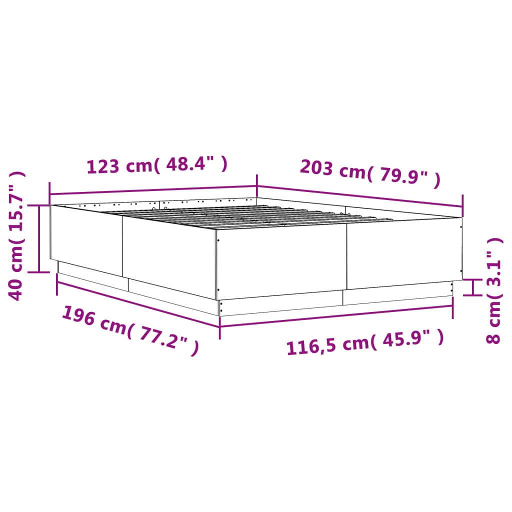 Giroletto Grigio Cemento 120x200 cm in Legno Multistrato | homemem39