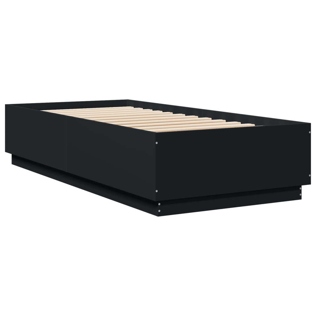 Giroletto Nero 90x200 cm in Legno Multistrato | homemem39