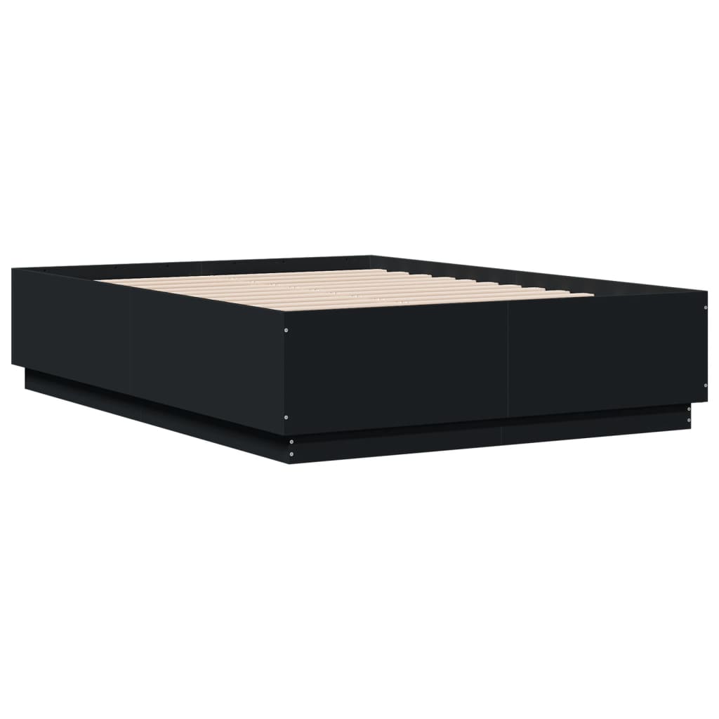Giroletto Nero 135x190 cm in Legno Multistrato | homemem39