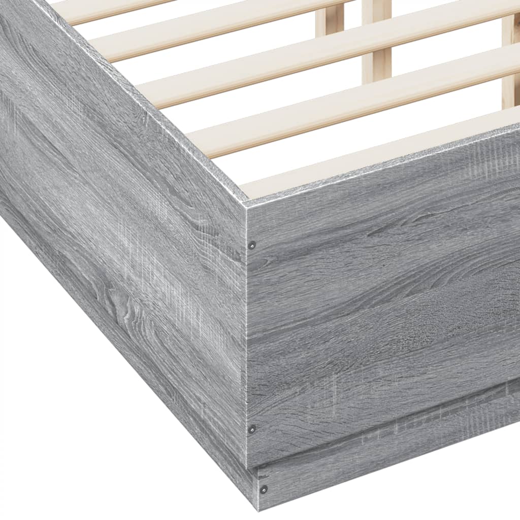 Giroletto Grigio Sonoma 135x190 cm in Legno Multistrato | homemem39