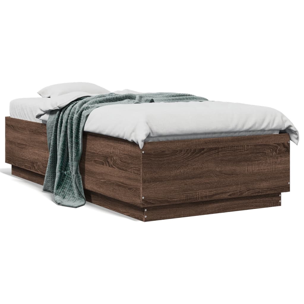 Giroletto Rovere Marrone 90x190 cm in Legno Multistrato | homemem39