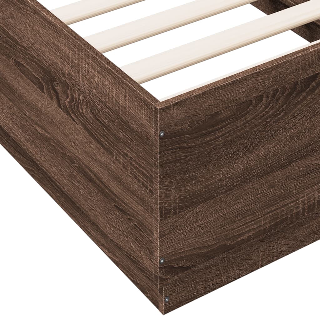 Giroletto Rovere Marrone 90x190 cm in Legno Multistrato | homemem39