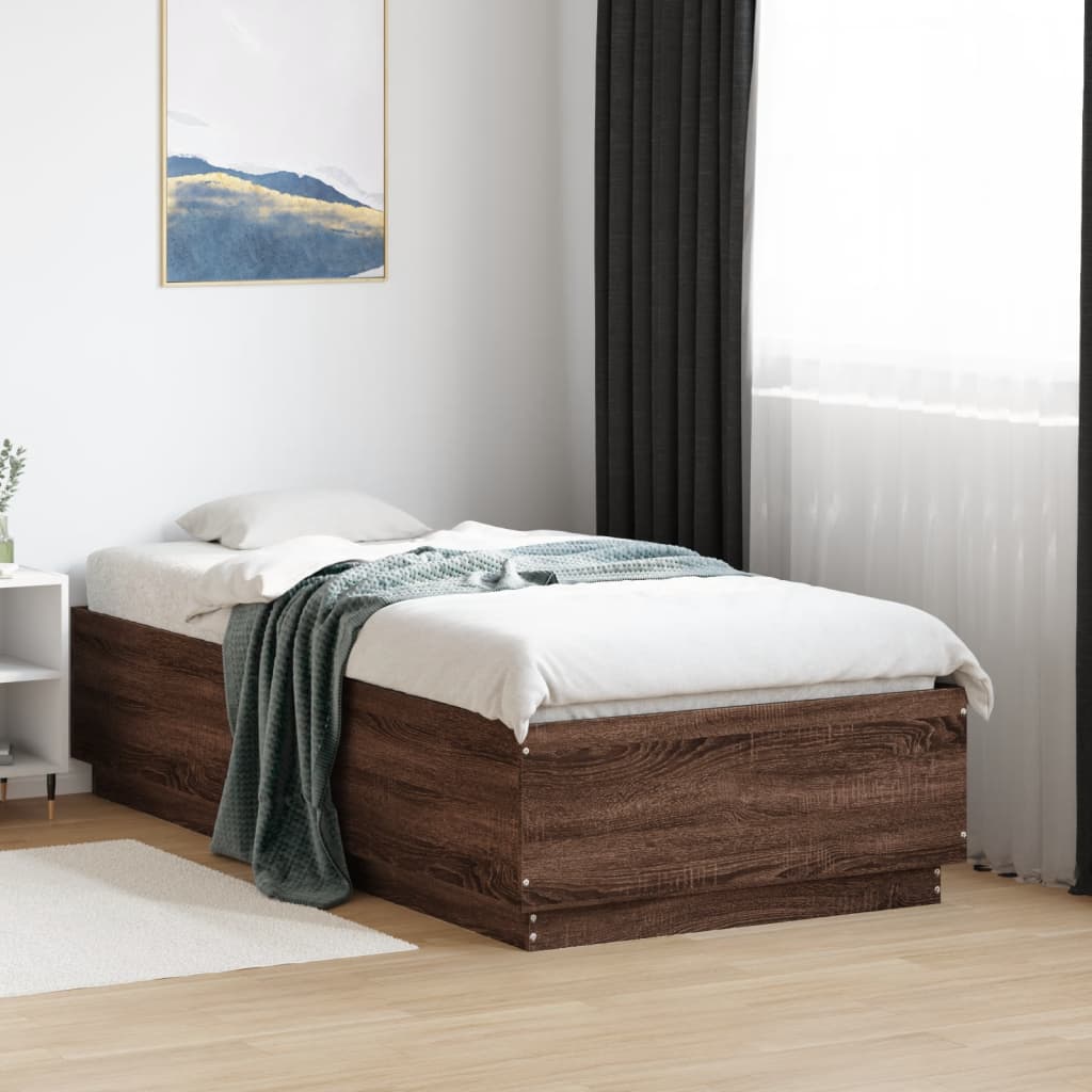 Giroletto Rovere Marrone 90x190 cm in Legno Multistrato | homemem39