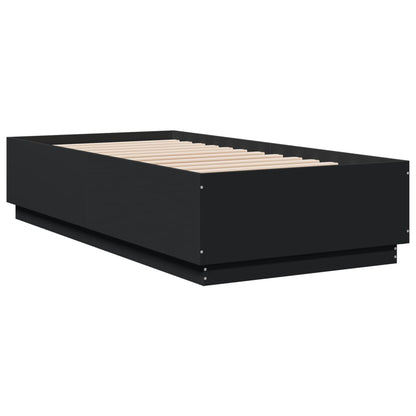 Giroletto Nero 75x190 cm in Legno Multistrato | homemem39