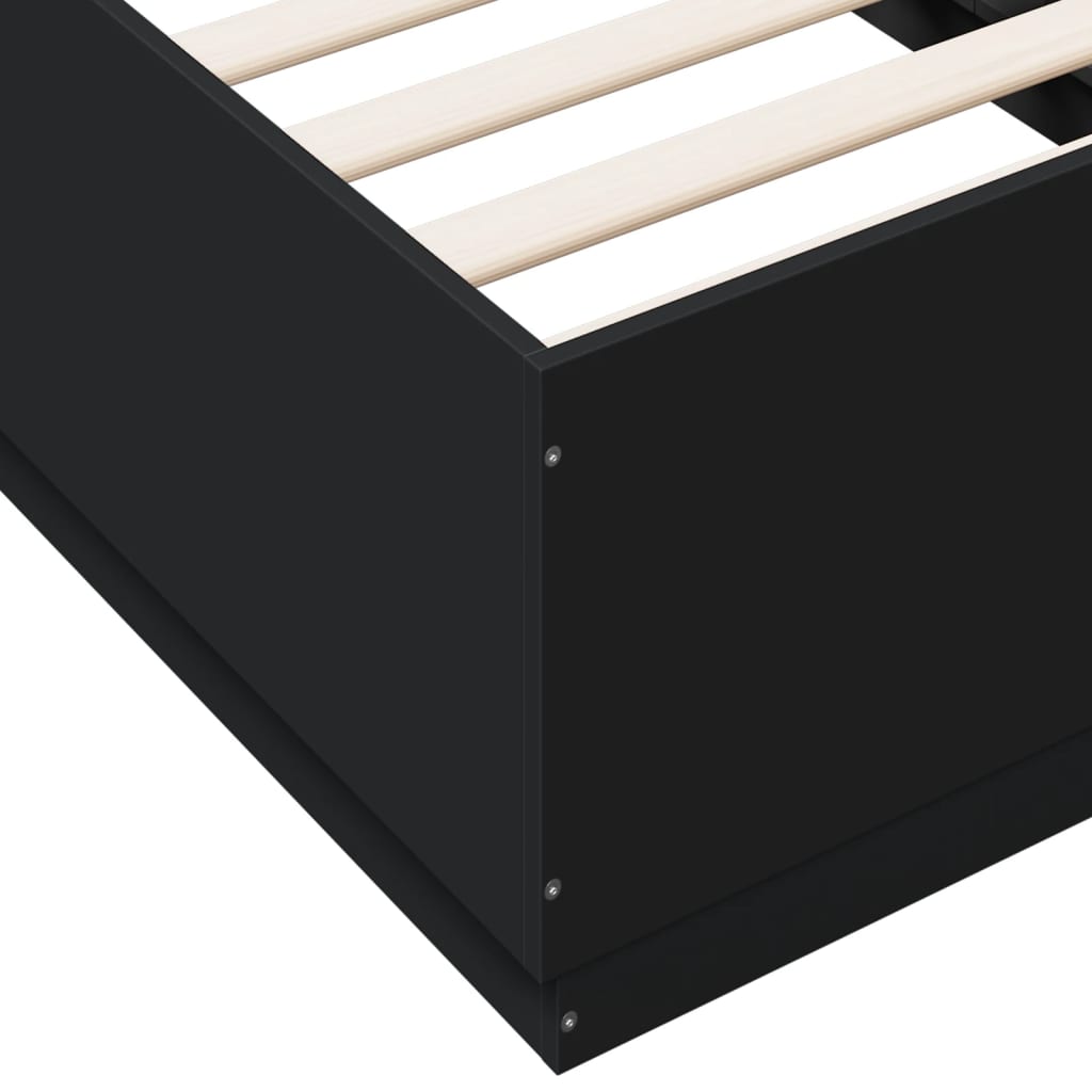 Giroletto Nero 75x190 cm in Legno Multistrato | homemem39