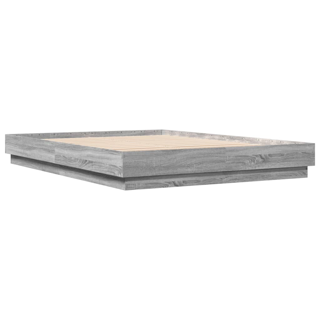 Giroletto con Luci LED Grigio Sonoma 160x200 cm | homemem39