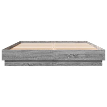 Giroletto con Luci LED Grigio Sonoma 160x200 cm | homemem39