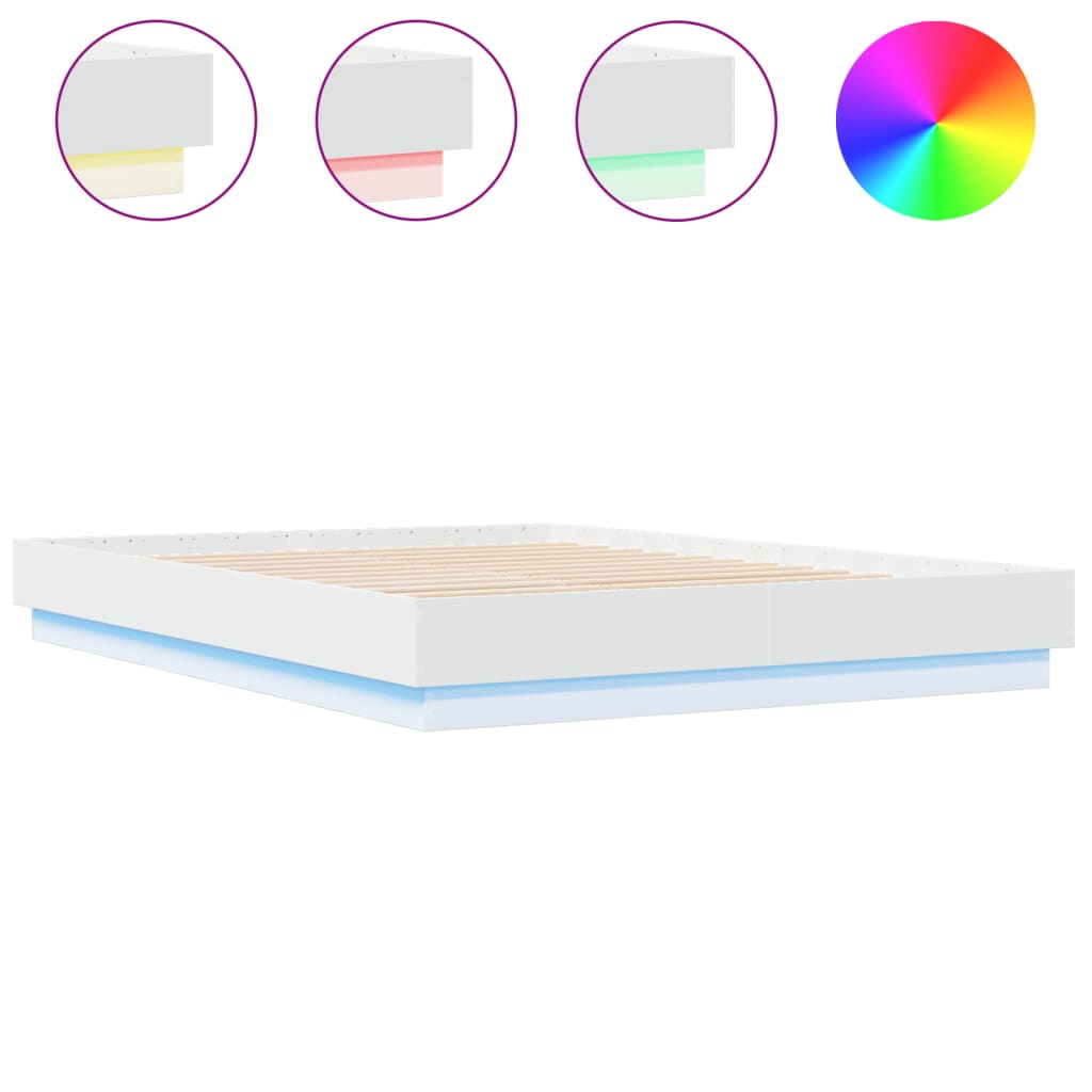 Giroletto con Luci LED Bianco 150x200 cm | homemem39