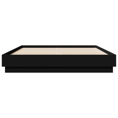 Giroletto con LED senza Materasso Nero 150x200 cm