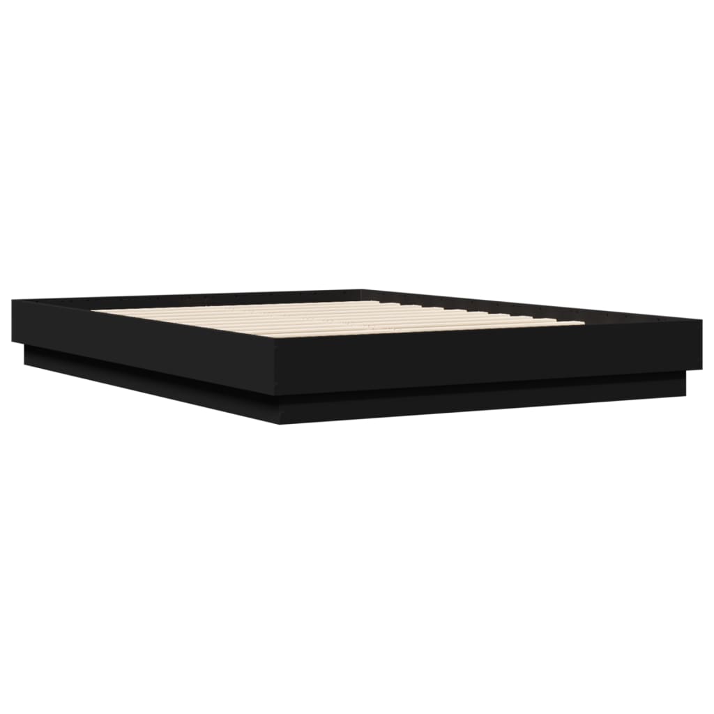 Giroletto con LED senza Materasso Nero 150x200 cm