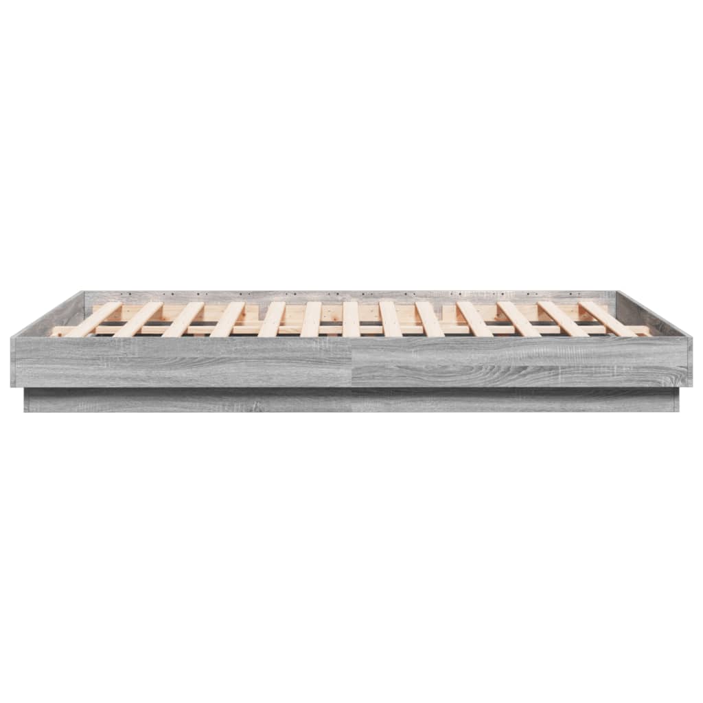 Giroletto con Luci LED Grigio Sonoma 150x200 cm | homemem39