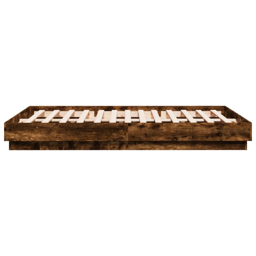 Giroletto con Luci LED Rovere Fumo 120x200 cm | homemem39