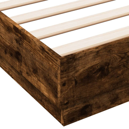 Giroletto con Luci LED Rovere Fumo 120x200 cm | homemem39