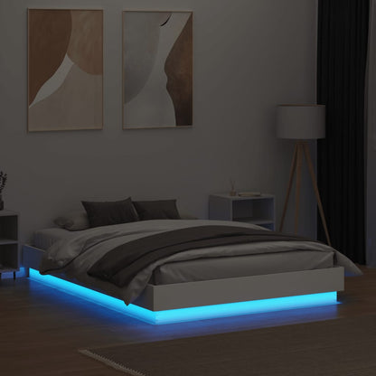 Giroletto con Luci LED Bianco 140x190 cm