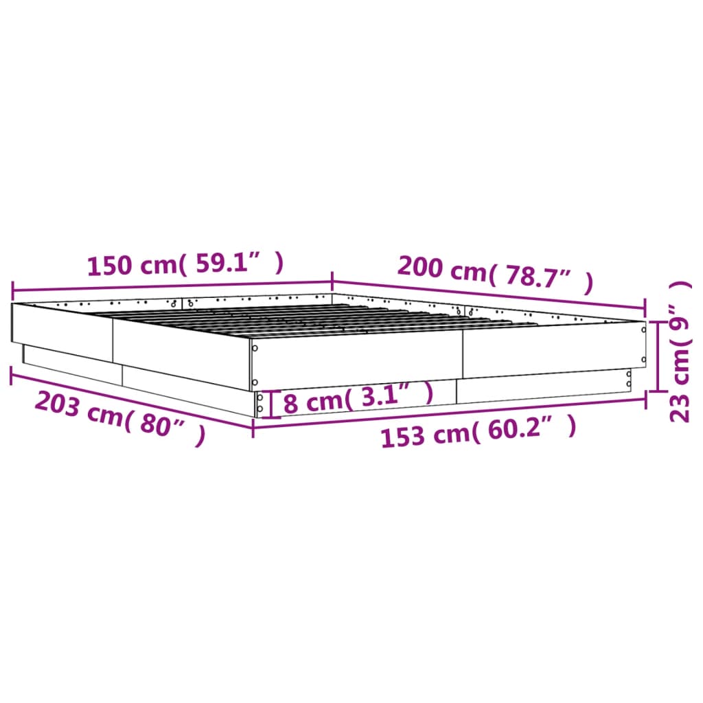 Giroletto Grigio Cemento 150x200 cm in Legno Multistrato