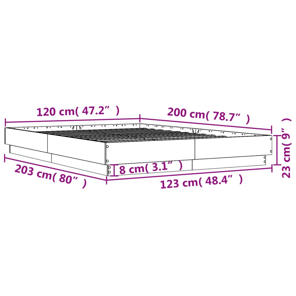 Giroletto Grigio Cemento 120x200 cm in Legno Multistrato