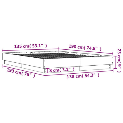 Giroletto Bianco 135x190 cm in Legno Multistrato | homemem39