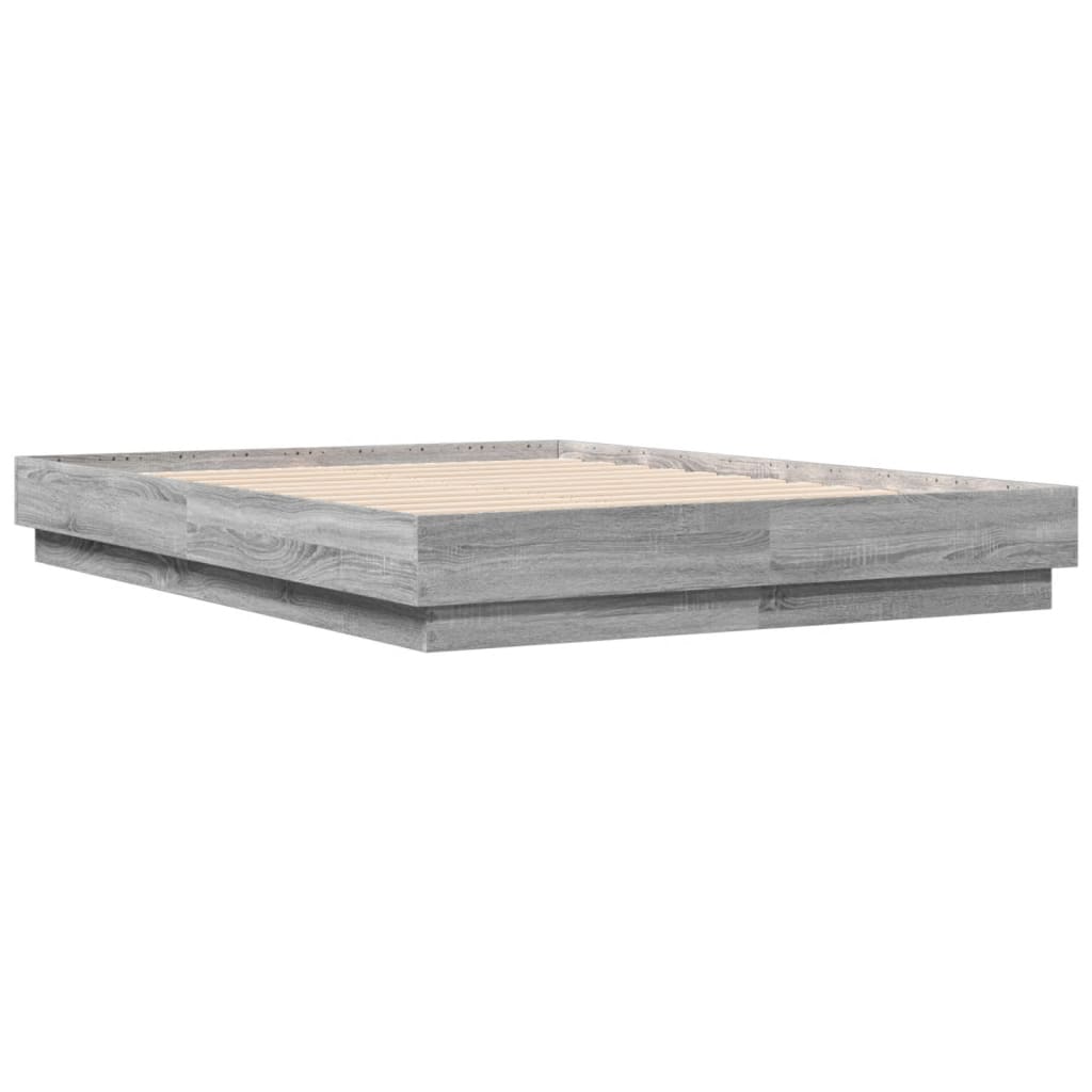 Sonoma Gray Bed Frame 120x190 cm in Plywood